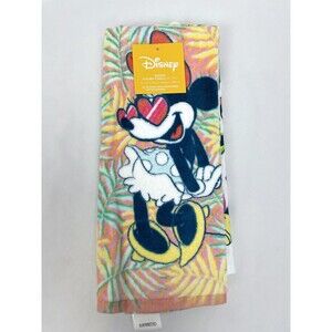 Disney Mickey Minnie Mouse Kitchen Towels Summer Tropical 2pc Set